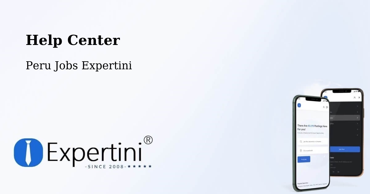 Help Center – Cajamarca - Peru Jobs Expertini